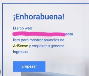 Aprobacion Google Adsense